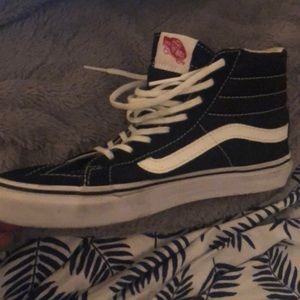 Black high top vans size 7.5